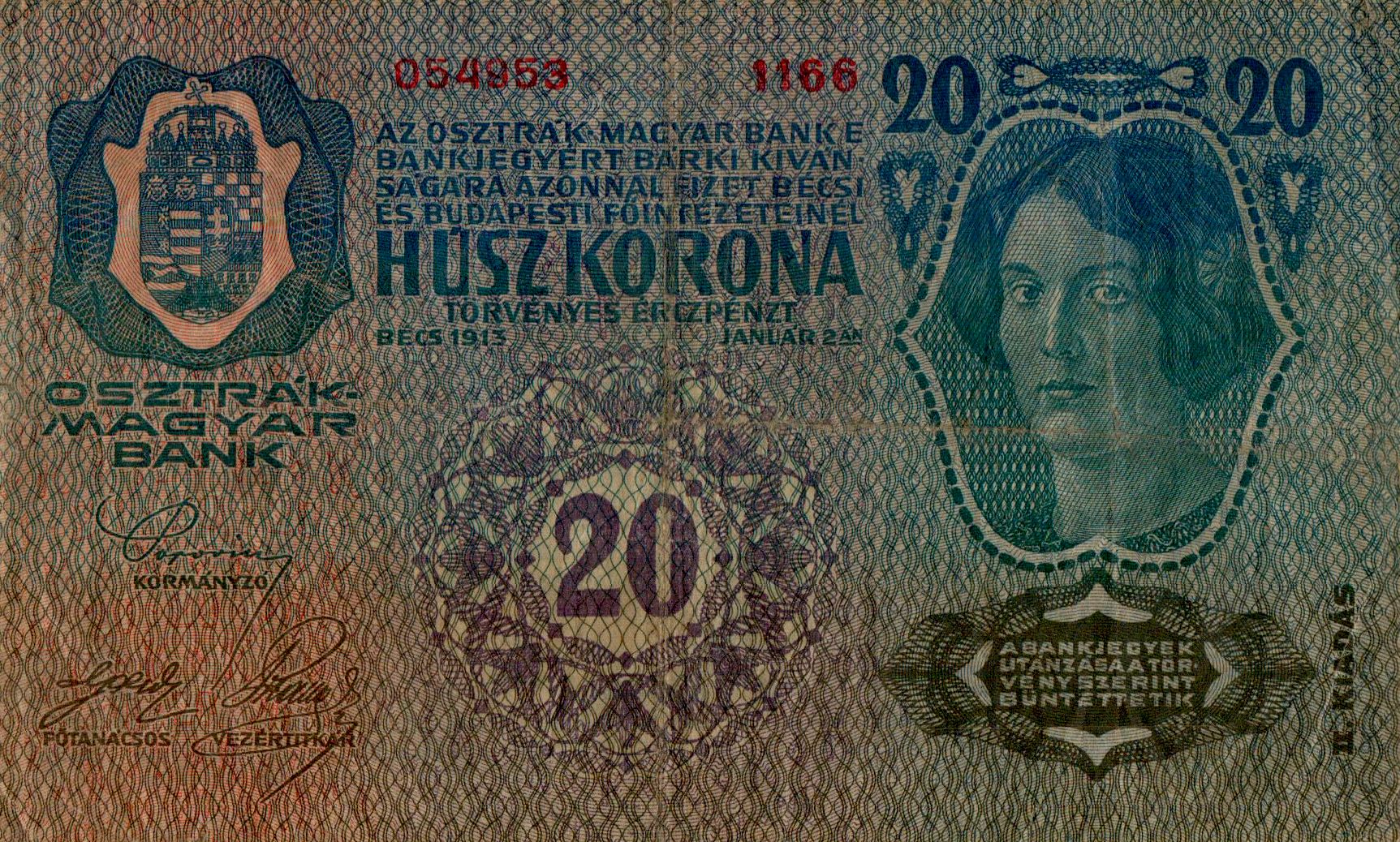 Austria 20 1919 XF P-53/a1